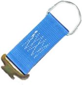 Touwbinder 50 mm blauw met e-track fitting