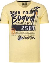 Camp David ® T-Shirt met V-hals en Artwork, sun