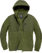 Vintage Industries Landell polar fleece jacket olive