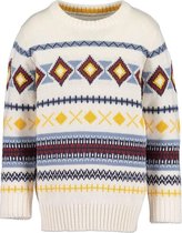 Blue Seven - jongens jacquard trui - off white - Maat 104