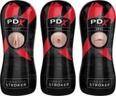 Vibrating Strokers Display of 12 | RD520-99 | Pipedream (all),Pipedream - January release,Pipedream - PDX Elite