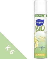 [Partij van 6] MONSAVON Biologische deodorant Citroen verbena - 150 ml