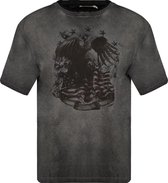 DEELUXE T-shirt met vintage design BIRD Black