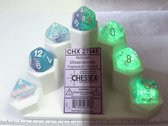 Chessex 7-Die set Nebula Luminary - Wisteria/White