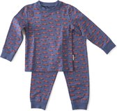 Little Label Pyjama Jongens - Maat 74-80 - Blauw, Rood - Zachte BIO Katoen