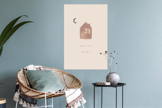 Stickers Stickers muraux - Cadeau fête des mères - Hotel mama - Home - 40x60 cm - Film adhésif