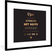 Cadre photo avec poster - Grand-père - Le meilleur cadeau - Proverbes - Citations - 40x40 cm - Cadre pour poster