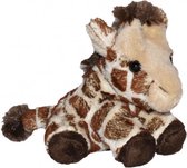 knuffel giraffe junior 13 cm pluche bruin