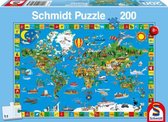 legpuzzel Geweldige Wereld junior karton 200 stukjes