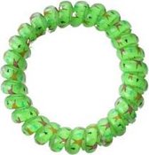 armband neon sterretjes meisjes 6 cm groen