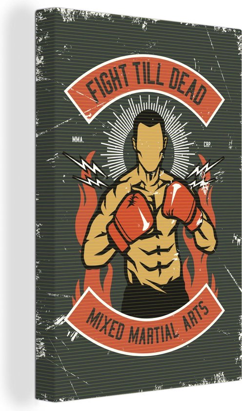 Boxes de Peinture sur Toile - Homme - Vintage - 80x120 cm - Décoration murale