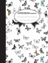 Composition Notebook, 8.5 x 11, 110 pages: Colorful Butterflies