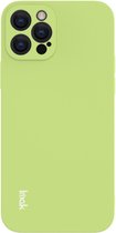 IMAK Slim-Fit TPU Back Cover - Geschikt voor iPhone 12 Pro Hoesje - Groen