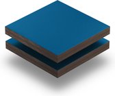 HPL plaat 6 mm dik - 60 x 60 cm - Structuur Gentiaanblauw