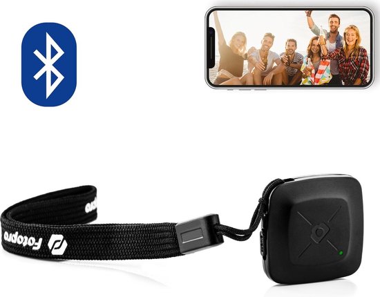Fotopro Bluetooth remote shutter afstandsbediening voor smartphone camera  BT-4 - zwart | bol.com
