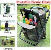 Campingstoelen-Outdoor Vissen Stoel Tas-Opvouwbare-Black