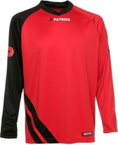 Patrick Victory Voetbalshirt Lange Mouw Heren - Rood / Zwart | Maat: L