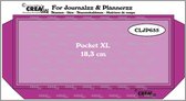 Crealies Journalzz & Plannerzz Pocket XL met twee lagen