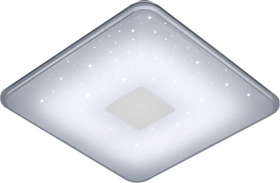 LED Plafondlamp - Torna Sumoran - 30W - Aanpasbare Kleur - Dimbaar - Afstandsbediening - Vierkant - Mat Wit - Acryl