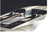 Muurstickers - Sticker Folie - Auto - Porsche - Uitlaat - 60x40 cm - Plakfolie - Muurstickers Kinderkamer - Zelfklevend Behang
