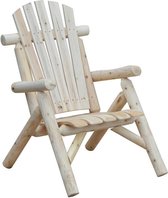 Sunny Tuinstoel tuinzetel houten stoel hoge rug met armleuningen vurenhout natuur