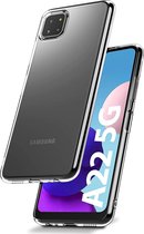Flexibele achterkant Silicone hoesje transparant Geschikt voor: Samsung Galaxy A22 4G