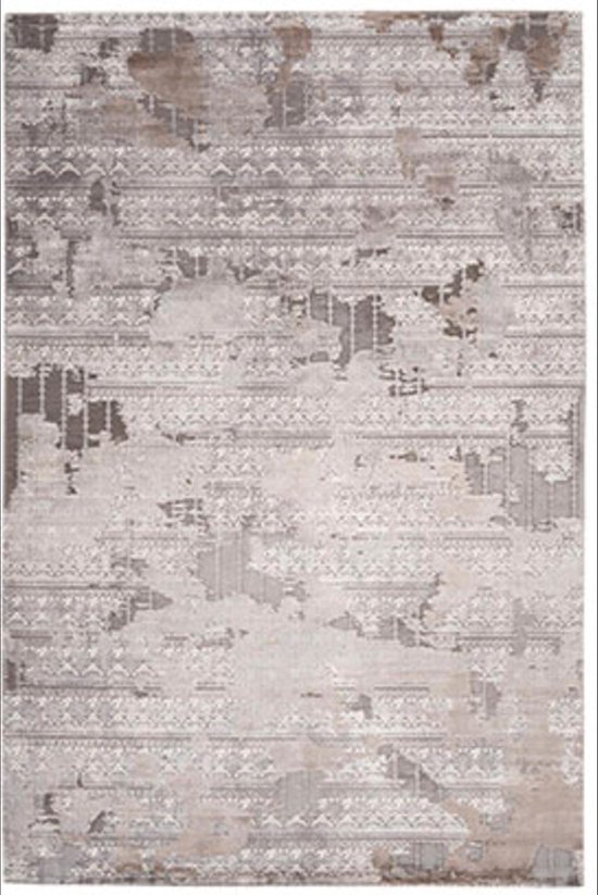 Luxe bamboezijde vloerkleed Jewel - Taupe 955 - 120x170 cm