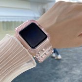 Verkleuring in licht Vervangende horlogeband voor Apple Watch Series 6 & SE & 5 & 4 44 mm / 3 & 2 & 1 42 mm (roze)