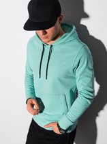 Heren - Hoodie - Turquoise - B1154-7