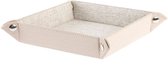 Valet Tray DKD Home Decor Beige Linnen (20 x 20 x 4 cm)