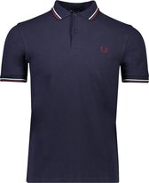 Fred Perry Polo Blauw  - Maat 3XL - Heren - Herfst/Winter Collectie - Katoen