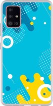 Smartphonebooster Telefoonhoesje - Back Cover - Geschikt Voor Samsung Galaxy A51 5G - Blue En Blue