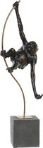 Decoratieve figuren DKD Home Decor Metaal Hars Aap (18 x 11 x 59 cm)