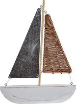 Decoratieve figuren DKD Home Decor Metaal Hout MDF (21.5 x 4 x 28 cm)