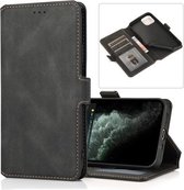 Retro Magnetische Sluiting Horizontale Flip Lederen Case met Houder & Kaartsleuven & Fotolijst & Portemonnee Voor iPhone 13 mini (Zwart)