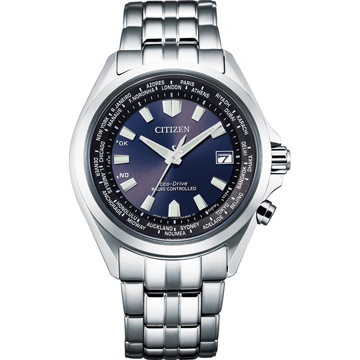 Citizen Horloge - Citizen heren horloge - Zilver - diameter 42 mm - roestvrij staal