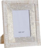 Fotolijsten DKD Home Decor Kristal Indiaas Mangohout (13 x 18 cm)