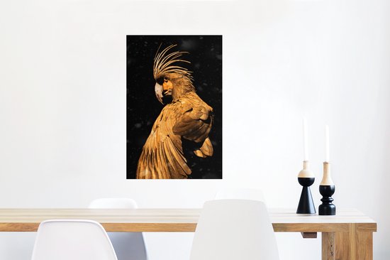 Affiche Cacatoès - Vogels - Or - 60x90 cm