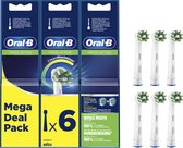 Oral-B CrossAction - Met CleanMaximiser-technologie - Opzetborstels - 6 Stuks