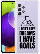 Hoesje Geschikt voor Samsung Galaxy A52s Goals are for Men
