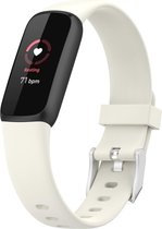 Bandje Voor Fitbit Luxe - Sport Band - Antiekwit - Maat: ML - Horlogebandje, Armband