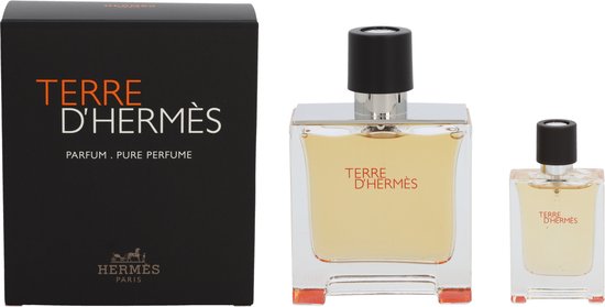 Coffret Hermès Terre d'Hermès Eau de Parfum 75 ml + Eau de Parfum Mini 12,5  ml pour homme | bol.com