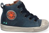 BunniesJR 221635-229 Jongens Hoge Sneakers - Blauw - Nubuck - Veters