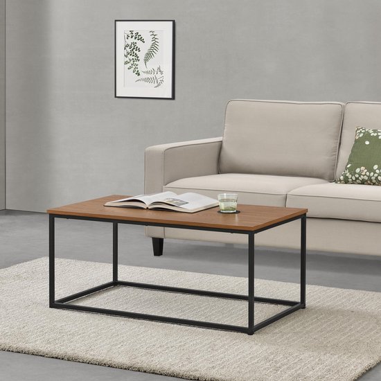 Table Basse Rectangulaire Design pour Salon Table avec Pieds Solides en Fer  Plateau en... | bol