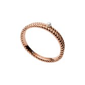 Fossil dames Dames Ring Stainless Steel Glass Stone 60 Roségoud 32015800