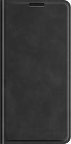 Samsung Galaxy S21 FE Bookcase hoesje - Just in Case - Effen Zwart - Kunstleer