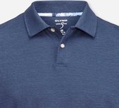 OLYMP Level 5 body fit poloshirt - linnen stretch - rookblauw -  Maat: XXL
