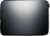 Laptophoes 14 inch 36x26 cm - Metalen structuur of achtergrond - Macbook & Laptop sleeve Geborsteld metalen structuur - Laptop hoes met foto
