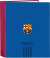 Ringmap F.C. Barcelona Kastanjebruin Marineblauw A4 (27 x 33 x 6 cm)