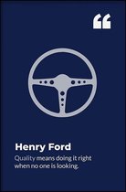 Walljar - Henry Ford - Muurdecoratie - Poster met lijst